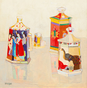 «Китайские чашки на перламутровом фоне», 2009