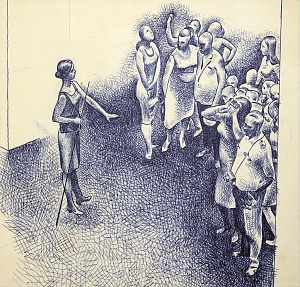 Эскиз к картине «Экскурсия», 1972